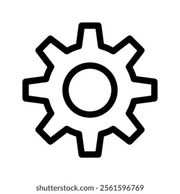 Cog Icon Vector Symbol Design Illustration