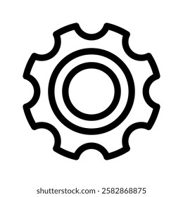 Cog Icon Vector Symbol Design Illustration
