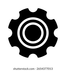 Cog Icon Vector Symbol Design Illustration