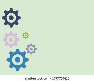 Cog icon work background drive engine illustration esp10