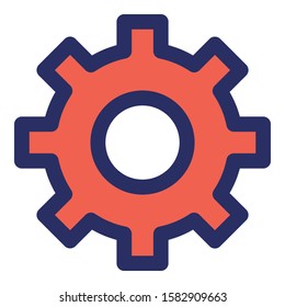 
Cog Isolated Vector with Outline icon which can easily modify or edit
