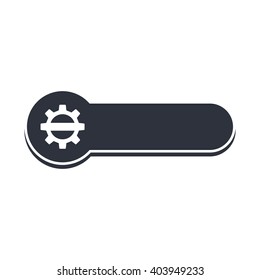 cog setting icon banner template theme vector art illustration