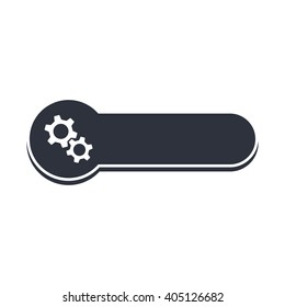 cog setting icon banner template theme vector art illustration