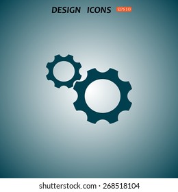 Cog Settings . icon. vector design