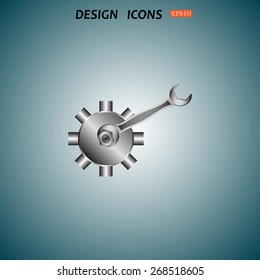 Cog Settings. icon. vector design