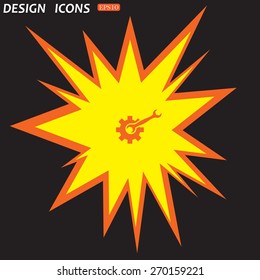 Cog Settings. icon. vector design