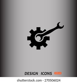 Cog Settings. icon. vector design