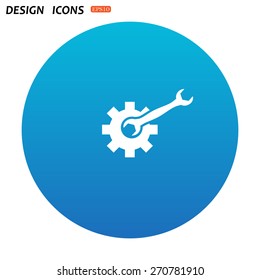 Cog Settings. icon. vector design