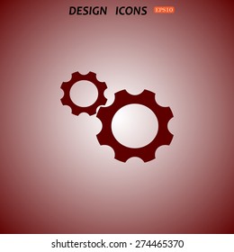Cog Settings. icon. vector design