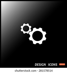 Cog Settings icon. vector design