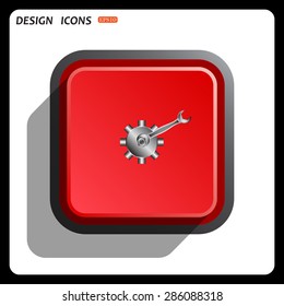 Cog Settings. icon. vector design