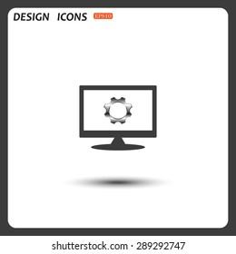 Cog Settings . icon. vector design
