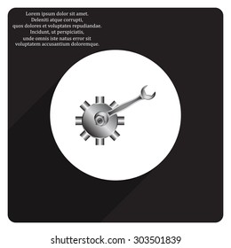 Cog Settings. icon. vector design