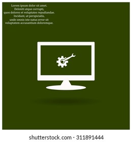 Cog Settings. icon. vector design