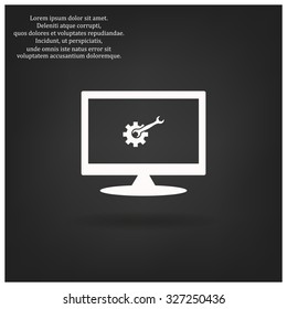 Cog Settings. icon. vector design