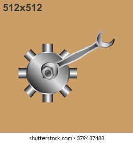 Cog Settings. icon. vector design
