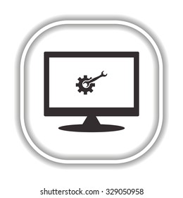 Cog Settings Modern design flat style icon
