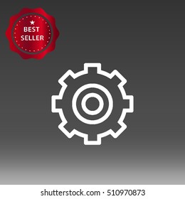 Cog Settings Vector Icon Illustration