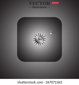Cog Settings, web icon. vector design