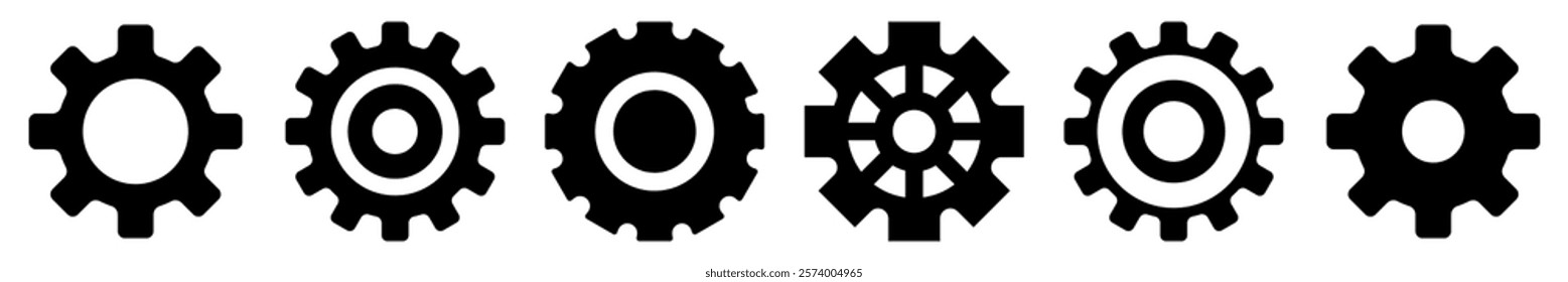 Cog symbol or Machine gear icon .Vector