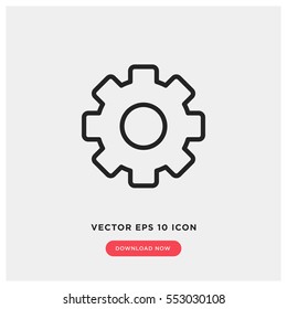 Cog vector icon