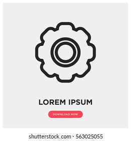 Cog vector icon