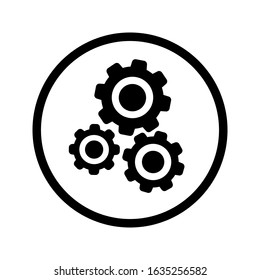 Cog Vector icon. Settings illustration Symbol. settings symbol.