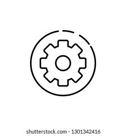 Cog vector icon  settings symbol