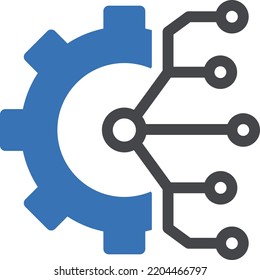 cog Vector illustration on a transparent background. Premium quality symmbols. Glyphs vector icons for concept and graphic design.