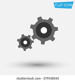 Cog wheel icon. 