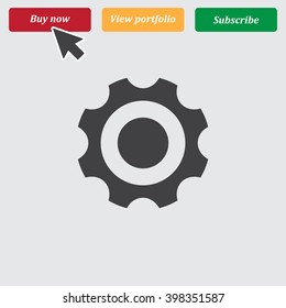 Cog wheel Icon Vector.