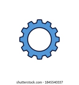 Cog Wheel vector blue modern concept icon or design element