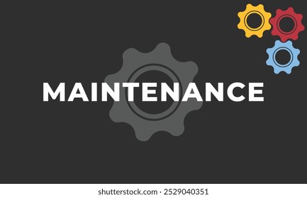 Zahnräder, Vektorgrafik. Symbol für den Kundendienst. Technischer Support Engineering Licht Hintergrund Konzept. Website unter Aufbau. Wartung von Webseiten.