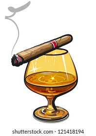 Cognac and cigar