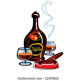 Cognac and cigar