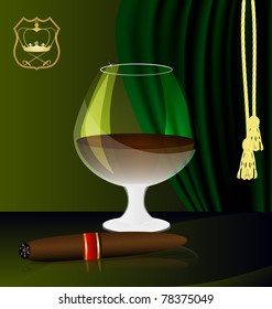 cognac and cigar