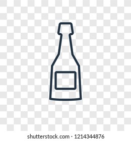 Cognac concept vector linear icon isolated on transparent background, Cognac concept transparency concept in outline style