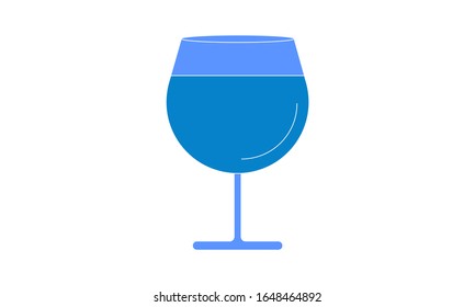 Imagen vectorial del icono de vidrio de Cognac