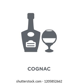 Cognac icon. Cognac design concept from Drinks collection. Simple element vector illustration on white background.