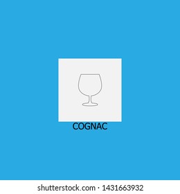 cognac icon sign signifier vector