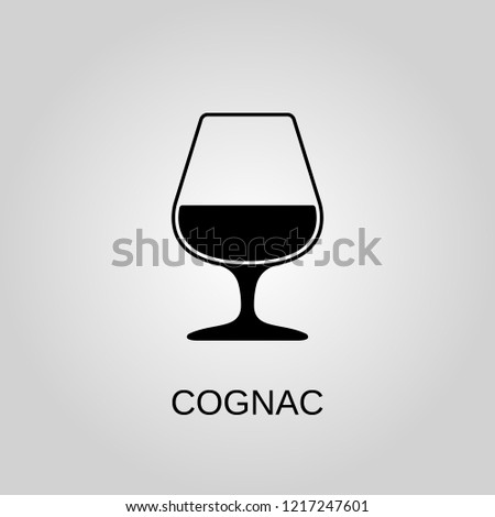 Cognac icon. Cognac symbol. Flat design. Stock - Vector illustration