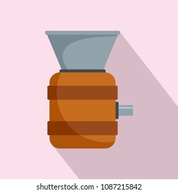 Cognac tool production icon. Flat illustration of cognac tool production vector icon for web design