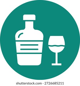 Cognac Vector Icon Design Illustration