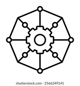 Cogni Mesh Icon Element For Design