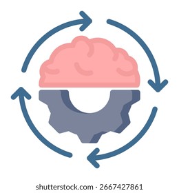 Cognition Icon Element For Design