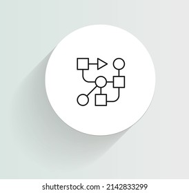 Cognitive analytics icon vector design