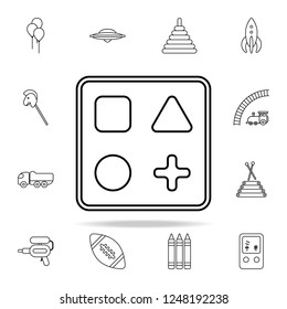cognitive box line icon. toys icons universal set for web and mobile
