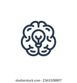 Cognitive Brain for STEM vector icon
