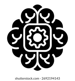 Cognitive Engine Icon Element For Design