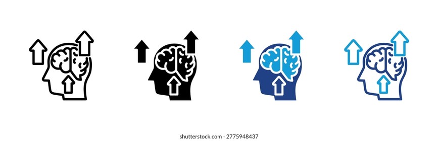 Cognitive Enhancement Web icon with multiple style collection
